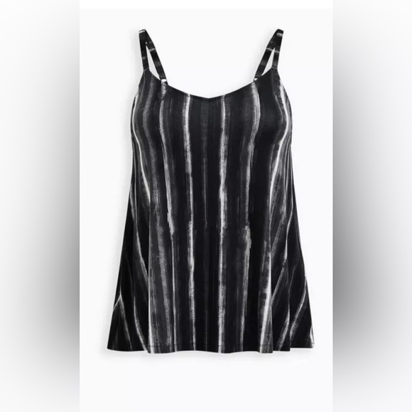 NWT Torrid Black and Gray Tie-Dye Camisole - Picture 3 of 8